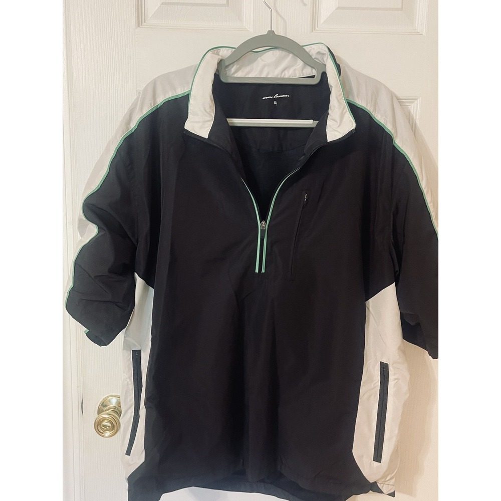 Tommy Armour Golf Shirt Sz XLarge 1/4 Zip  Wind and Wicking Pullover 3 Pocket
